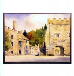 FINCH Ron 1900-1900,country house and pele tower,1980,Jim Railton GB 2008-12-13