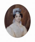 FINCK Adolphe David,Portrait de femme à la coiffe et collerette blanch,1829,Christie's 2015-09-28