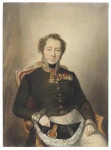 FINCK Adolphe David 1802,Portrait of an officer,1837,Christie's GB 2019-06-03