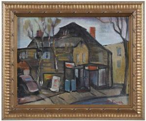 FINCK Hazel 1894-1977,Little Street,Brunk Auctions US 2021-04-08