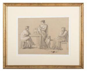 FINELLI Carlo 1786-1853,FAMILY SCENE FROM ROMAN FRIEZE,Babuino IT 2014-09-23