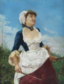 FINET M 1800-1800,Maiden in the Field,1884,Shapiro Auctions US 2015-05-16