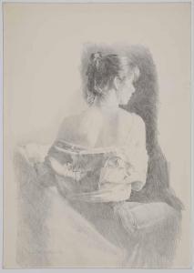 FINK Herbert Lewis 1921-2006,Seated Woman,1983,Brunk Auctions US 2017-03-24