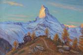 FINK Waldemar 1893-1948,Matterhorn mit Tête Blanche,1927,Beurret Bailly Widmer Auctions 2024-03-20