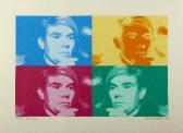 FINKELSTEIN Nat 1933-2009,Four coloured Warhol,1994,Von Zezschwitz DE 2010-05-20