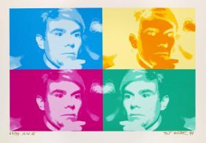 FINKELSTEIN Nat 1933-2009,Four Coloured Warhol,1994,Jeschke-Greve-Hauff-Van Vliet DE 2023-06-23