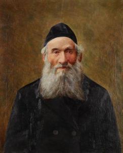 FINKELSTEIN Sacha 1890-1942,Portrait d'homme barbu,1918,Ader FR 2011-06-16
