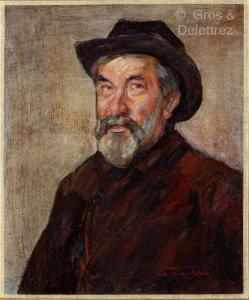FINKELSTEIN Samuel 1890-1942,Portrait d\’homme barbu,1909,Gros-Delettrez FR 2023-10-02