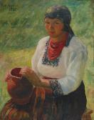 FINKELSTEIN Samuel 1890-1942,Wiejska dziewczyna z dzbanem,1935,Rempex PL 2018-10-29