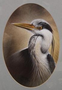 FINNEY David A 1961,Grey Heron,Rowley Fine Art Auctioneers GB 2022-05-07