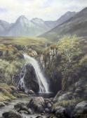 FINNY Eric,mountain landscape with waterfall,1994,Warren & Wignall GB 2016-12-07
