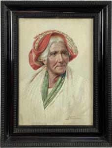 FIORENTINO Antonio Enrico 1894-1962,portrait of an elderly lady,Reeman Dansie GB 2023-03-12