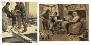 FIREMAN J. C 1900-1900,Dutch Interior Scene,Gray's Auctioneers US 2012-10-31