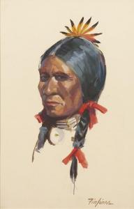 FIRFIRES Nicholas S. 1917-1990,Indian Warrior,Altermann Gallery US 2015-08-15