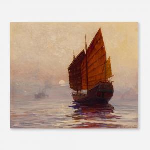FISCHER Anton Otto 1882-1962,Untitled (Sailboat),1931,Rago Arts and Auction Center US 2023-11-10