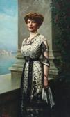 FISCHER Arthur,A portrait of Isabel von Dardell, born Kieller,1910,Bruun Rasmussen 2019-09-02
