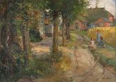 FISCHER CORLIN Ernst Albert 1853-1932,In der Sommerfrische,Galerie Bassenge DE 2015-11-28