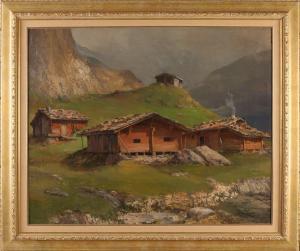 FISCHER CORLIN Ernst Albert,Swiss log cabins in the mountains,Twents Veilinghuis 2021-07-08