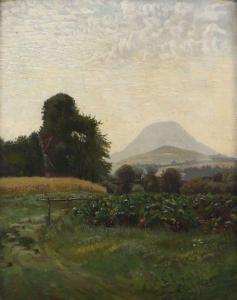 FISCHER GURIG Adolf 1860-1918,Landschaft mit Berg,Kastern DE 2020-03-21