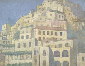 FISCHER LAMBERG Otto 1886-1963,Positano,1932,Galerie Bassenge DE 2015-11-28