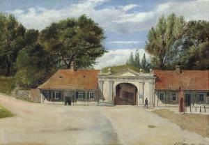 FISCHER Philip August 1817-1907,Ansicht des "Kastellet" in Kopenhagen,Galerie Bassenge DE 2009-11-26