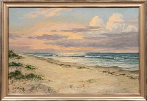 FISCHER Ulrich W 1887-1970,Sunset Seascape,Neal Auction Company US 2023-09-08