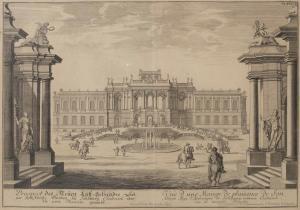 FISCHER VON ERLACH Johann Bernhard 1656-1723,Ansicht des Schlosses Klessheim bei S,Palais Dorotheum 2021-11-18