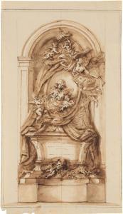 FISCHETTI Fedele 1734-1789,Studio per monumento funerario,Cambi IT 2023-09-20
