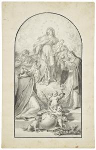 FISCHETTI Fedele 1734-1789,The Virgin presenting the rosary to Saint Dominic ,Christie's 2024-02-01