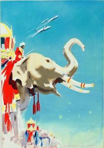 FISH Laurence 1919-2009,Indian Elephant and Aircraft,Simon Chorley Art & Antiques GB 2014-09-24