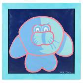 FISHER Ben 1800-1900,Large Pop Art Painting of a Manatee,Leland Little US 2021-08-19
