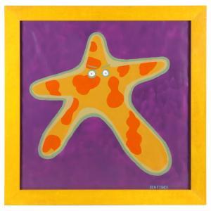FISHER Ben 1800-1900,Painting of a Starfish,Leland Little US 2021-08-19