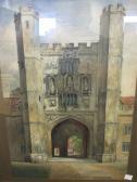 FISHER C.T 1800,View of Trinity College, Cambridge,1873,Cheffins GB 2016-09-22