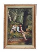 FISHER Daniel 1958,CHILDREN FISHING,1978,Ross's Auctioneers and values IE 2019-02-14