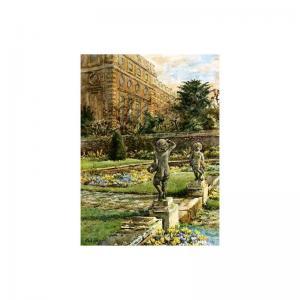 FISHER Edith 1892,a formal garden,Sotheby's GB 2002-07-17