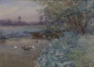 FISHER Edith 1892,Ducks in a pond,Eldred's US 2016-09-23