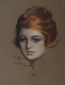 FISHER Harrison C 1875-1934,Magazine cover: Redheaded woman up close.,Illustration House 2007-06-02