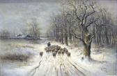 FISHER Hugo 1867-1917,Sheep in a Snow-Covered Landscape,Bonhams GB 2005-07-24