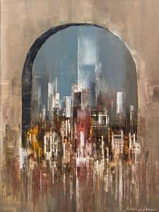 FISHER Julian D 1900-1900,Abstract City Skyline,5th Avenue Auctioneers ZA 2016-06-05