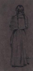 FISHER Melton Samuel 1859-1939,Study of the Back of a Girl,Mossgreen AU 2016-02-21