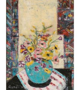 FISHER Randi 1920-1997,Abstract floral still life,1976,Ripley Auctions US 2009-10-25