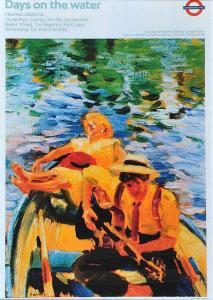 FISHER Sandra 1947-1994,BOATING AT REGENTS PARK, LONDON,Ross's Auctioneers and values IE 2017-06-28