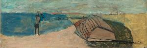 FISHWICK Clifford 1923-1997,Figure with Upturned Boat,1956,David Lay GB 2024-02-29