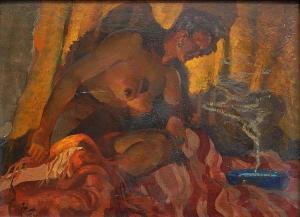 FISK Harry T. 1887-1974,Nude Contemplation,Rachel Davis US 2015-03-21