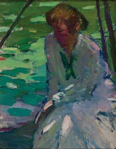 FISKE Gertrude 1878-1961,Woman Under Trees,Barridoff Auctions US 2022-08-20