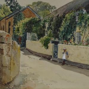 FITCHEW Edward H 1851-1934,village street scene,Burstow and Hewett GB 2019-08-21