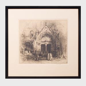 FITTON E. Hedley 1859-1929,Church of the Three Kings at Saint Emilion,Stair Galleries US 2019-02-15