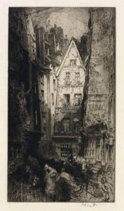 FITTON E. Hedley 1859-1929,Rue Pirouette, 
Paris,Swann Galleries US 2010-10-27