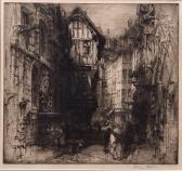 FITTON E. Hedley 1859-1929,Rue St Romaine-Rouen,Keys GB 2020-01-24
