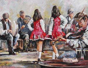 FITZSIMONS Gavin,Irish Dancers,Gormleys Art Auctions GB 2023-03-28